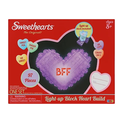 Sweethearts® Light-Up Block Heart Build Set