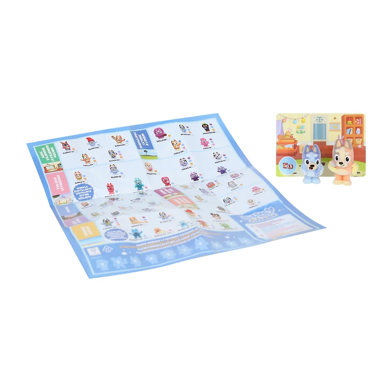 Bluey® Fuzzies Surprise Collectible Figures 2‑Pack