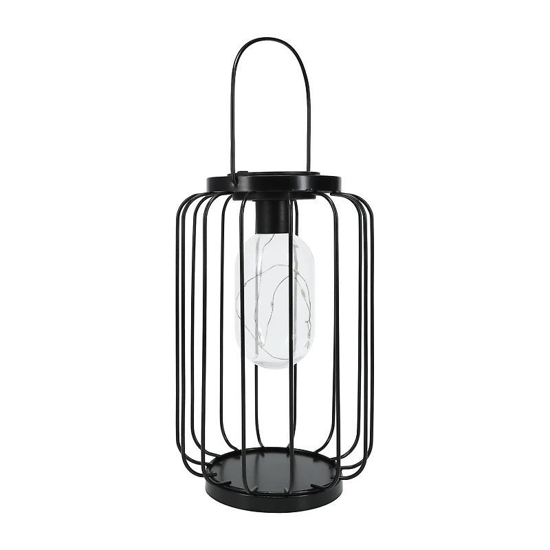 Solar Powered Metal Lantern