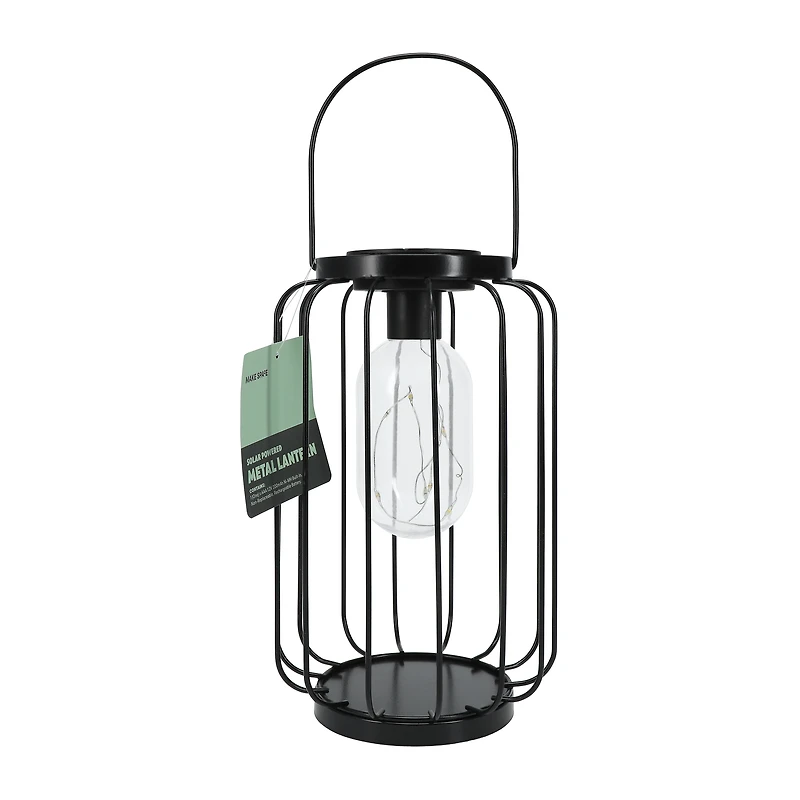 Solar Powered Metal Lantern
