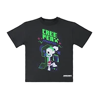 Kids Minecraft Creeper Graphic Tee