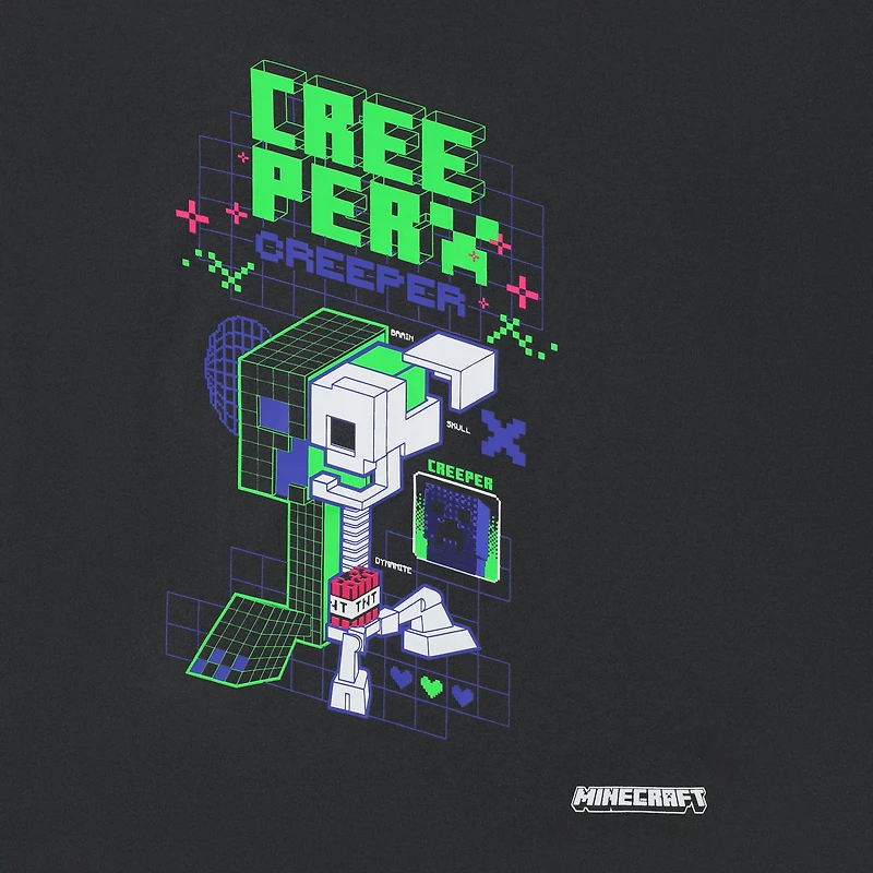Kids Minecraft Creeper Graphic Tee
