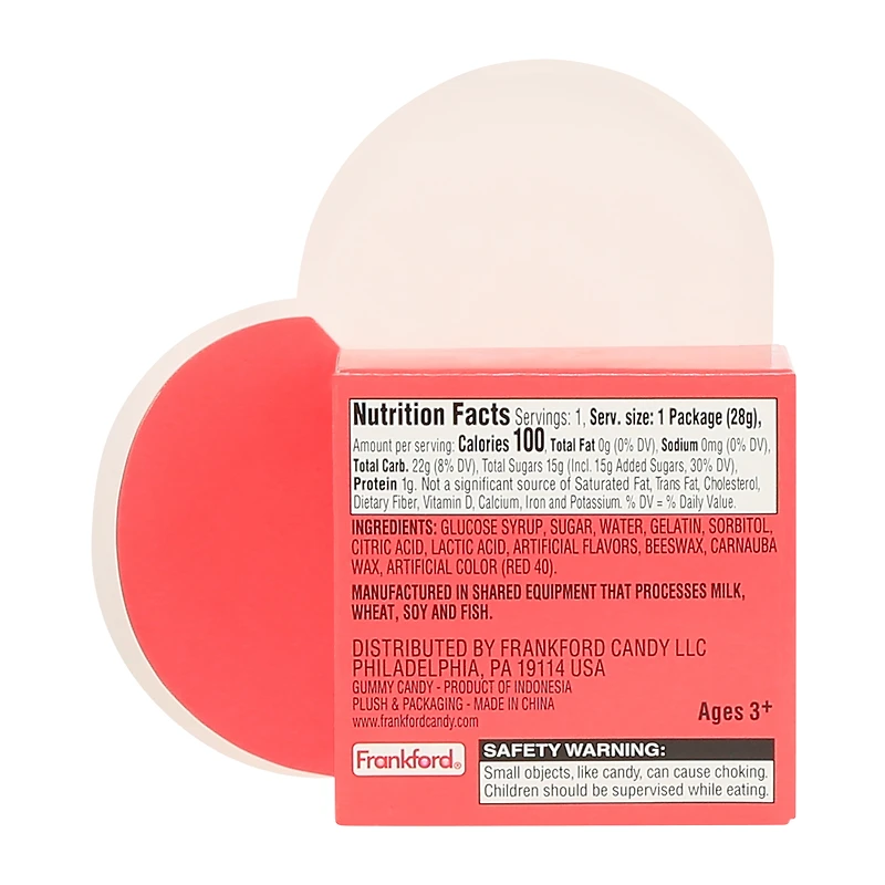 I Ravi-Only Have Eyes For You! Plush With Gummy Candy Hearts 1oz