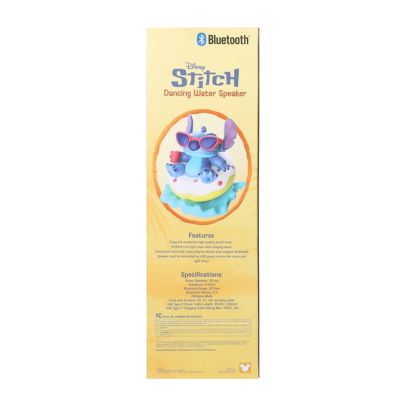 Disney Stitch Dancing Water Speaker