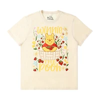 Disney Winnie The Pooh Strawberry Basket Graphic Tee