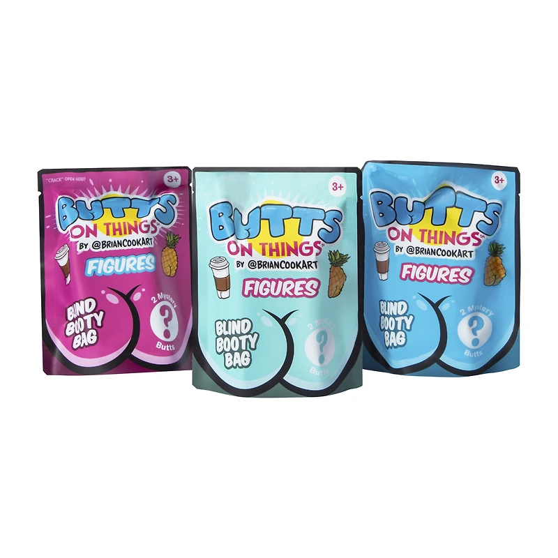 Butts On Things™ Blind Booty Bag 2-Pack (Styles May Vary)