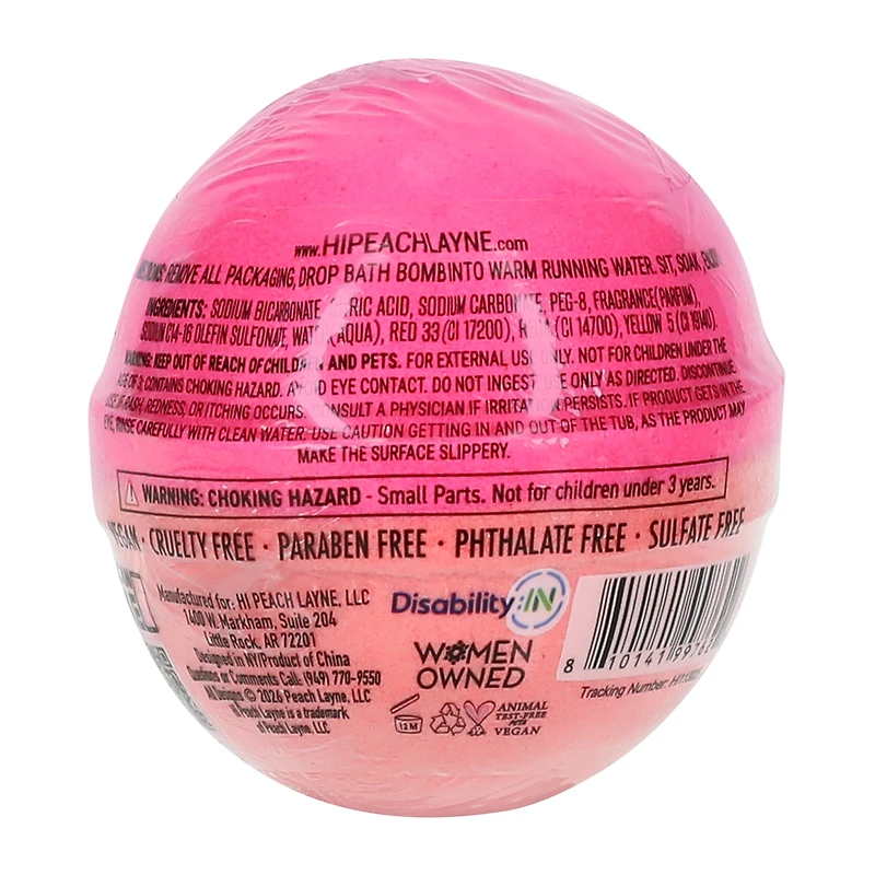Hi Peach Layne® Berry Bougie Friendship Bracelet Bath Bomb 4.5oz