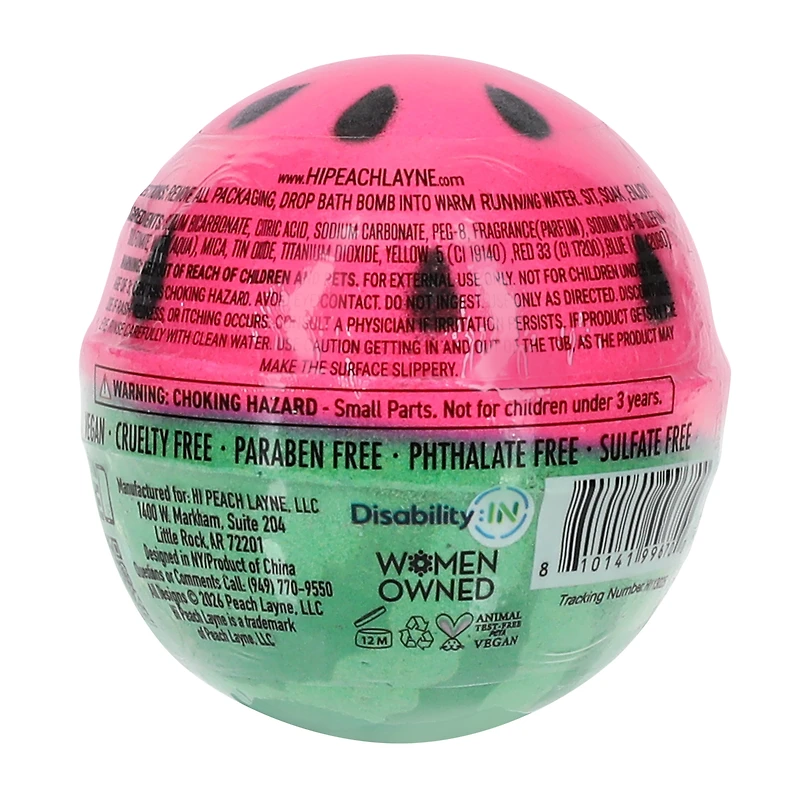 Hi Peach Layne® Watermelon Whirl Friendship Bracelet Bath Bomb 4.5oz