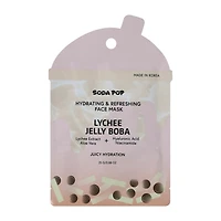 Soda Pop Lychee Jelly Boba Hydrating Face Mask
