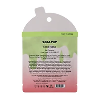 Soda Pop Strawberry Matcha Boba Brightening Face Mask