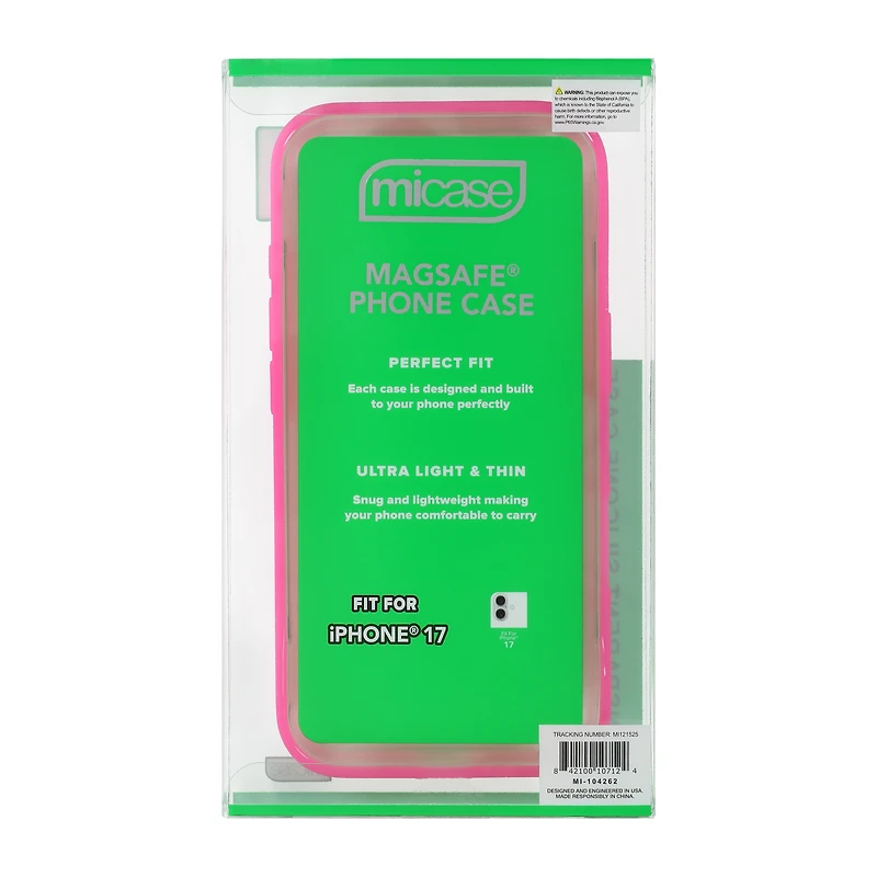 iPhone 17® Silicone MagSafe® Compatible Phone Case
