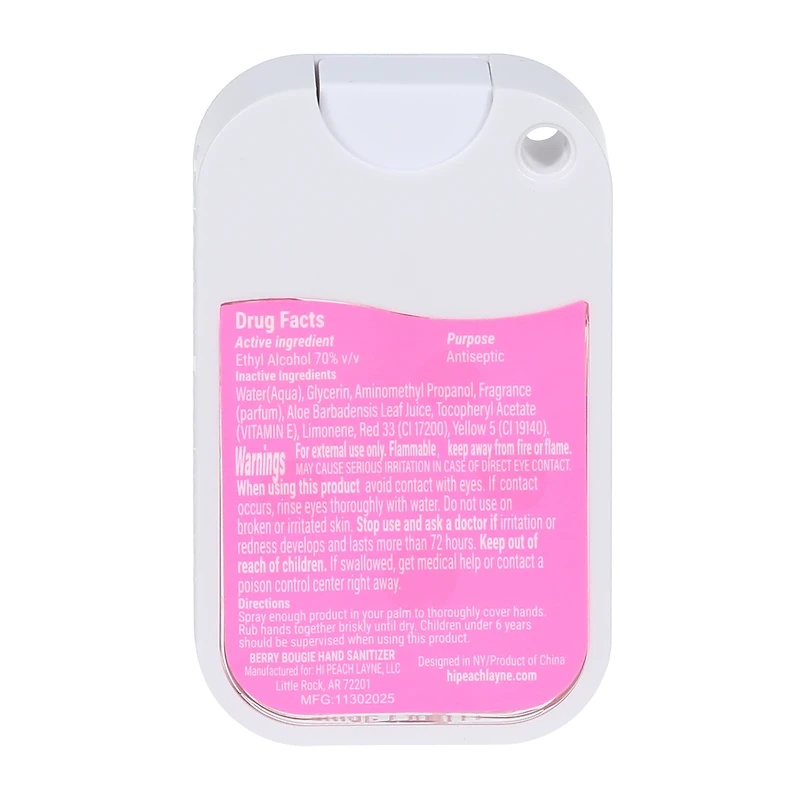 Hi Peach Layne® Hand Sanitizer Mist 1oz