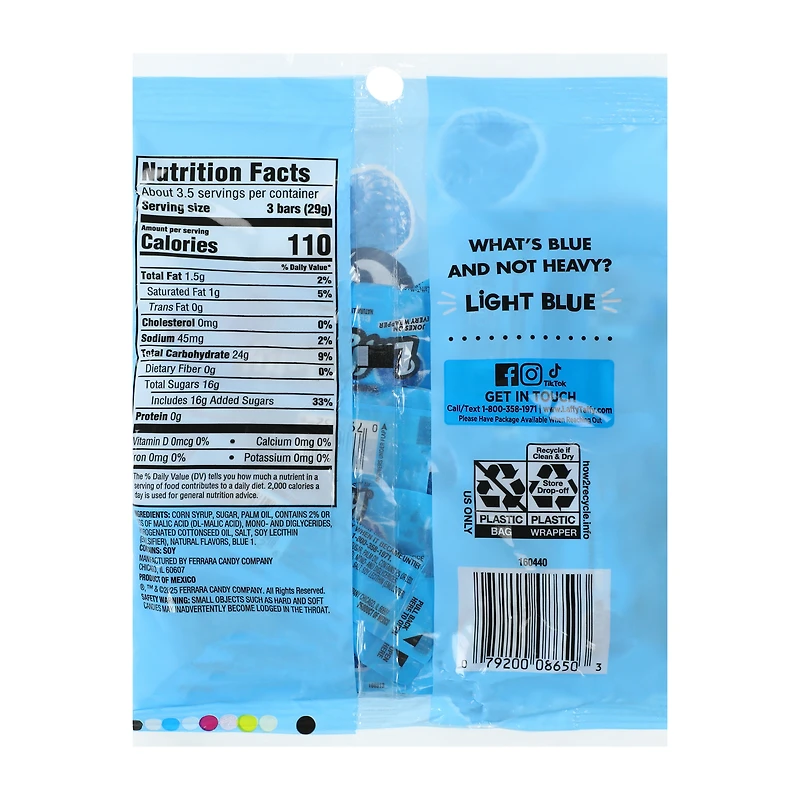 Laffy Taffy® Blue Raspberry Candy 3.5oz