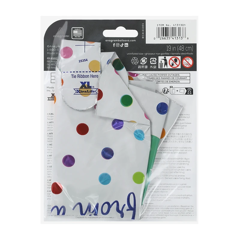 INFLATED Anagram® Happy Birthday Standard Decorative Balloon