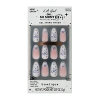 L.A. Girl Oh… So Shiny Bowtique Artificial Nails 26-Pack