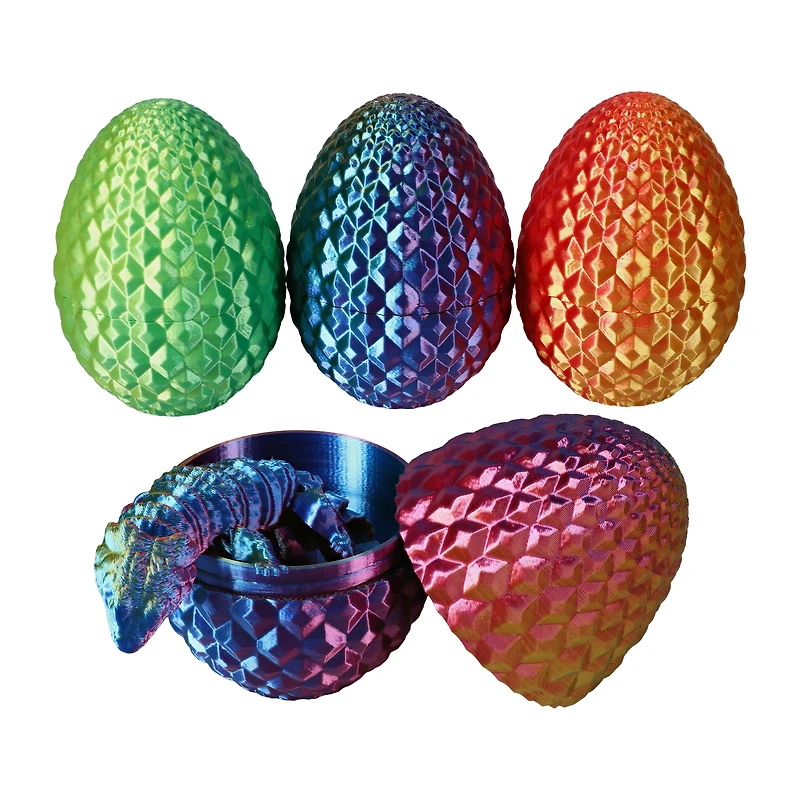 ORB Curiosities® 3D Printed Fangs & Fins Egg Toy (Styles May Vary)