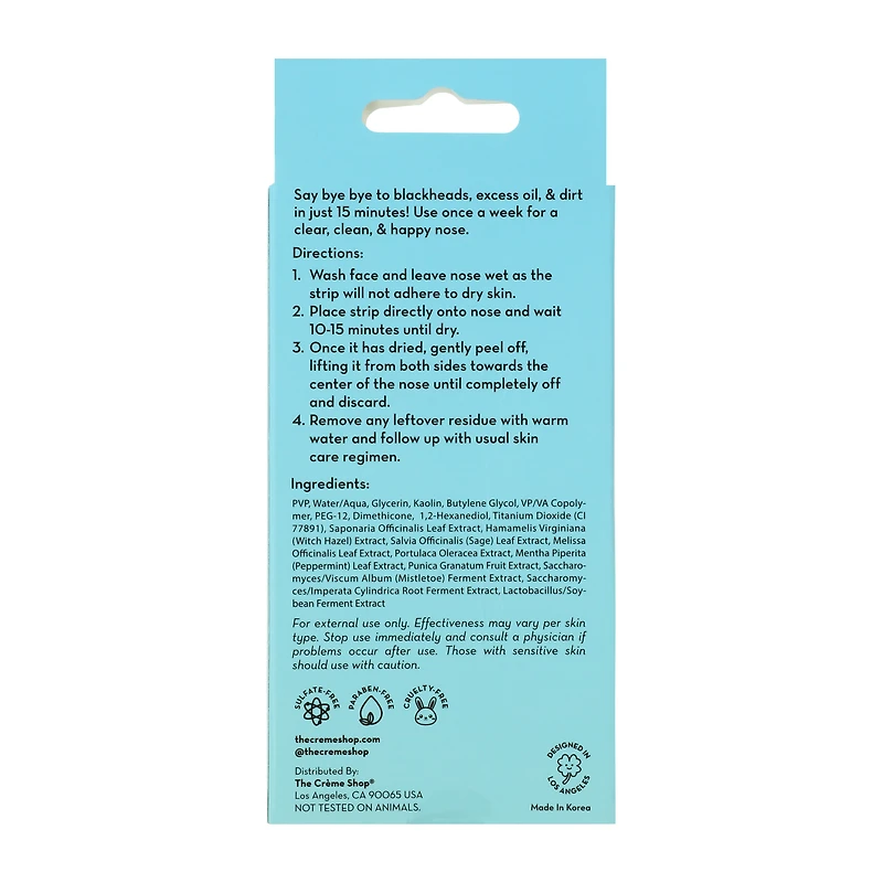 The Crème Shop® Printed Nose Pore Strips 6-Pack