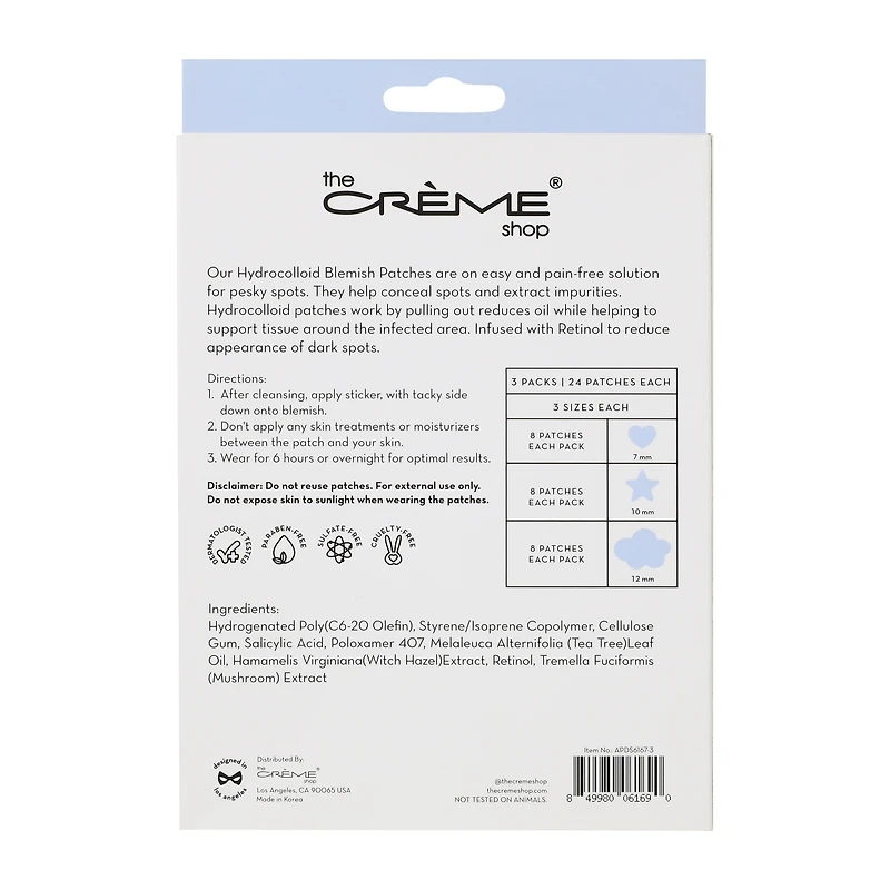 The Crème Shop® Dreamy Skin Blemish Patches 72-Pack