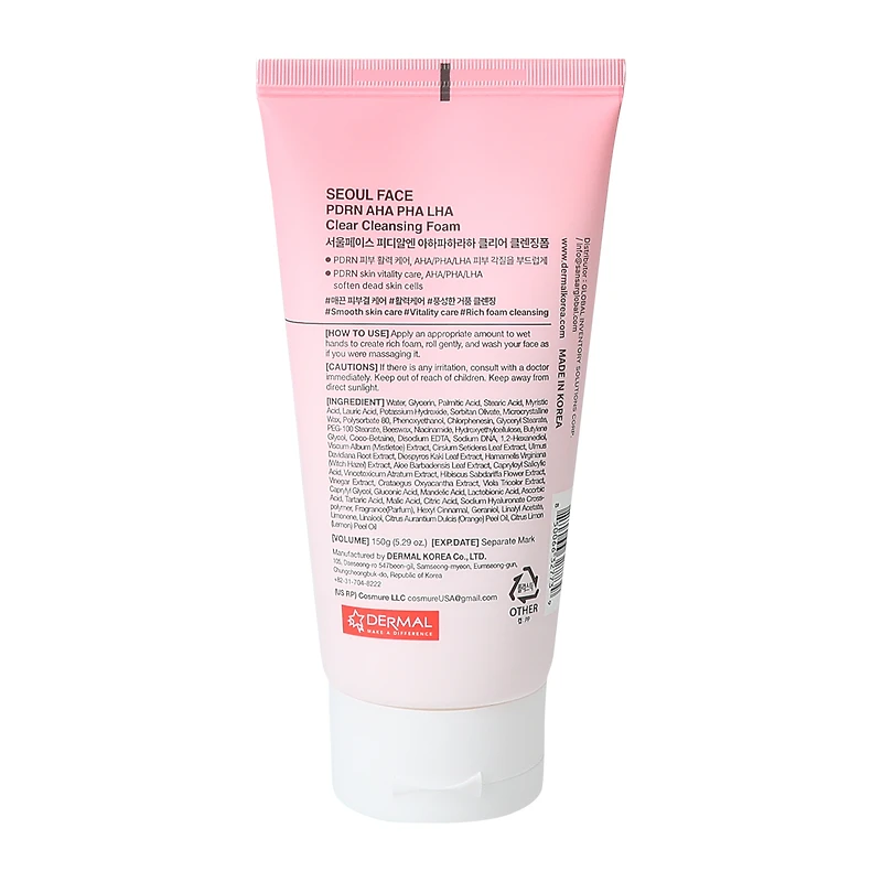 PDRN Aha Pha Lha Clear Cleansing Foam 5.2oz