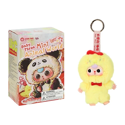 Baby Three Mini Animal World Plush Figure (Styles May Vary)