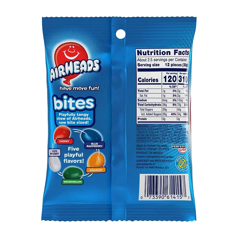 Airheads Bites Original Fruit Candy 2.8oz