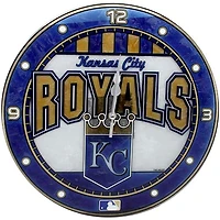Kansas City Royals 12'' Art Glass Wall Clock