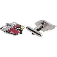 Arizona Cardinals Silver-Plated Team Logo Cufflinks