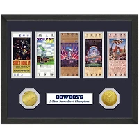 Dallas Cowboys Super Bowl Replica Ticket Collection Wall Frame