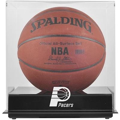 Indiana Pacers (2005-2017) Blackbase Team Logo Basketball Display Case with Mirrored Back