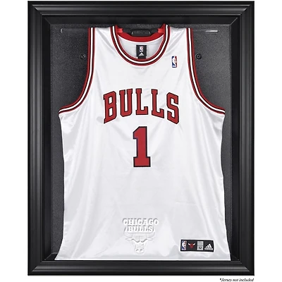 Chicago Bulls Black Framed Team Logo Jersey Display Case