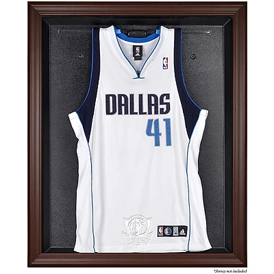 Dallas Mavericks Brown Framed Logo Jersey Display Case