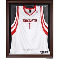 Houston Rockets Brown Framed Logo Jersey Display Case