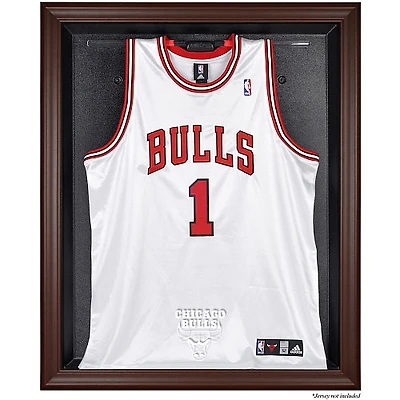 Chicago Bulls Brown Framed Logo Jersey Display Case