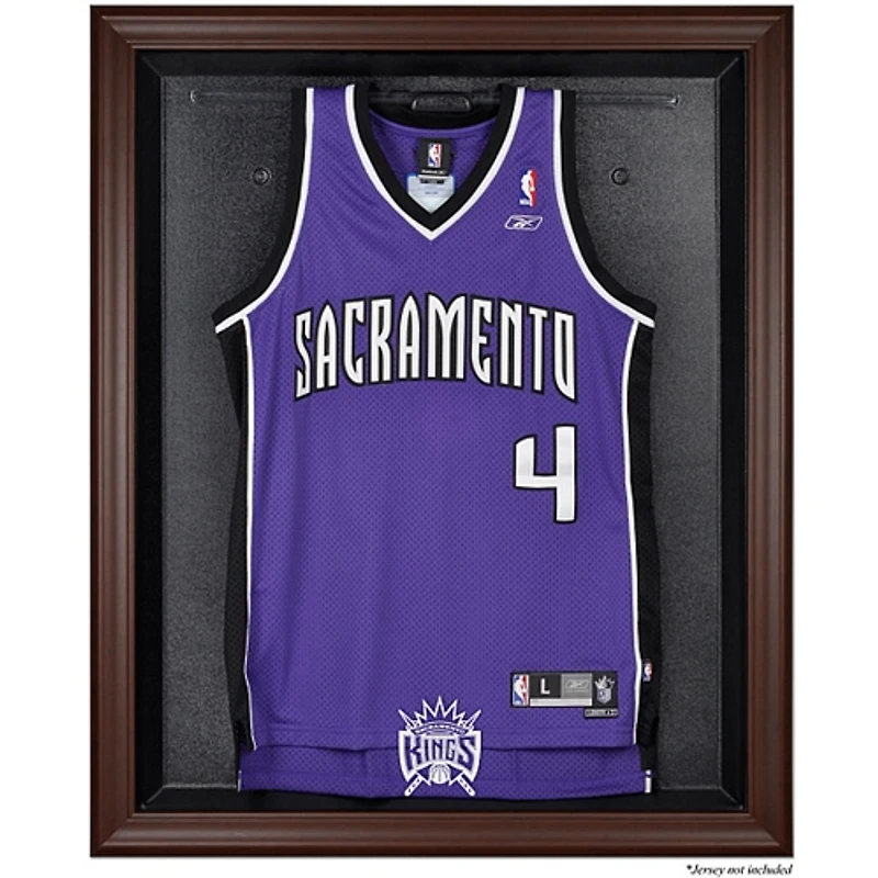 Sacramento Kings Brown Framed Hardwood Classics 1994 - 2016 Team Logo Jersey Display Case