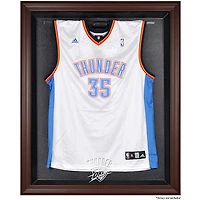 Oklahoma City Thunder Brown Framed Logo Jersey Display Case