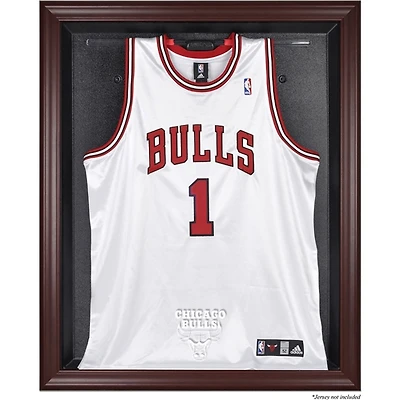 Chicago Bulls Mahogany Framed Team Logo Jersey Display Case