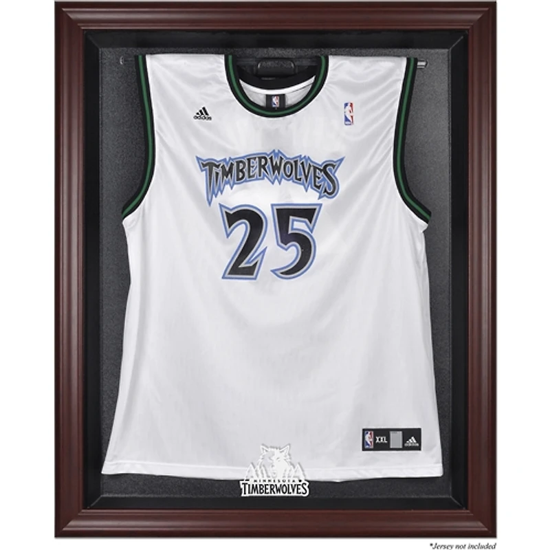 Minnesota Timberwolves (2008-2017) Mahogany Framed Team Logo Jersey Display Case
