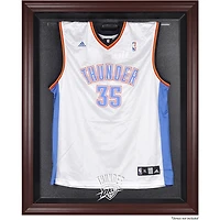 Oklahoma City Thunder Mahogany Framed Team Logo Jersey Display Case