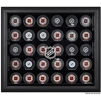 NHL Shield 30-Puck Black Display Case