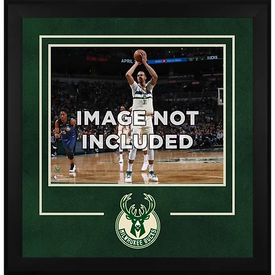Milwaukee Bucks 16" x 20" Horizontal Deluxe Setup Frame with Team Logo