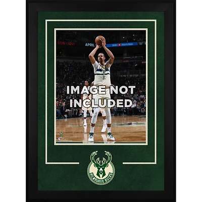Milwaukee Bucks Deluxe 16'' x 20'' Vertical Frame with Team Logo