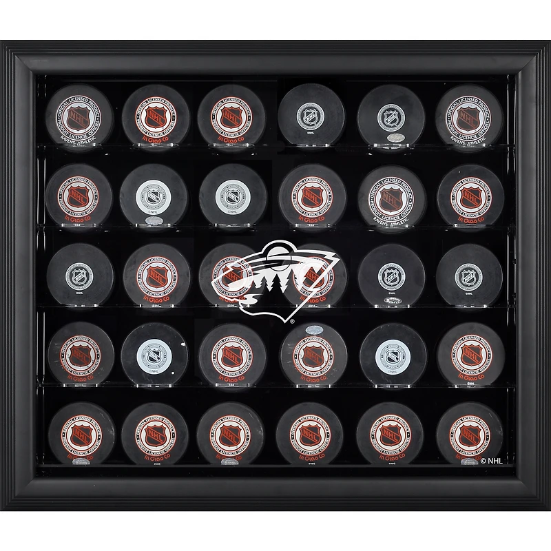Minnesota Wild 30-Puck Black Display Case