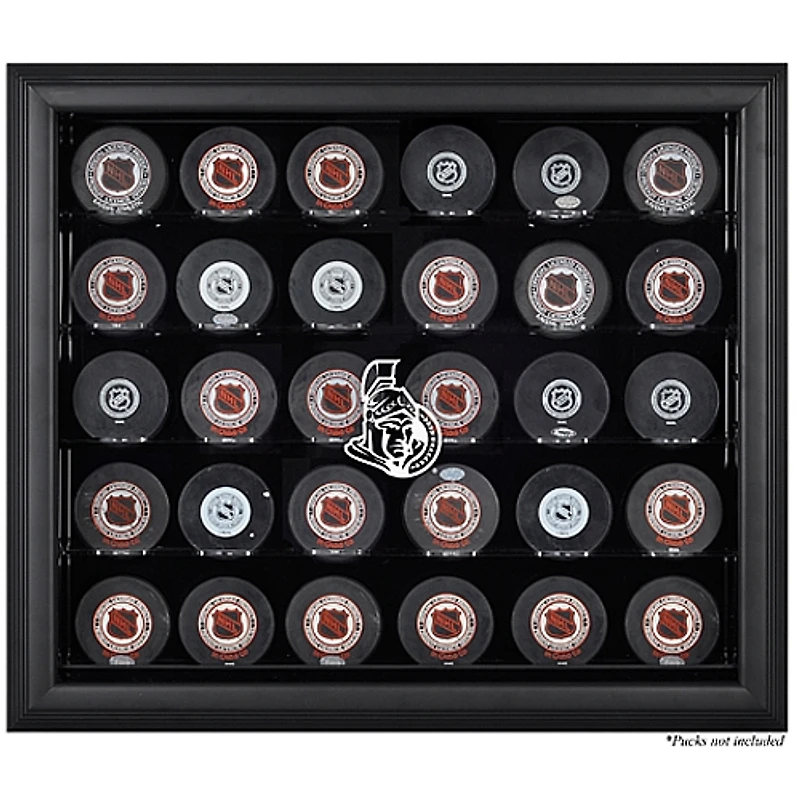 Ottawa Senators 30-Puck Black Display Case