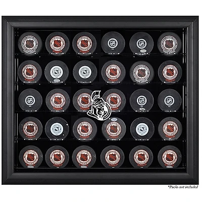 Ottawa Senators 30-Puck Black Display Case