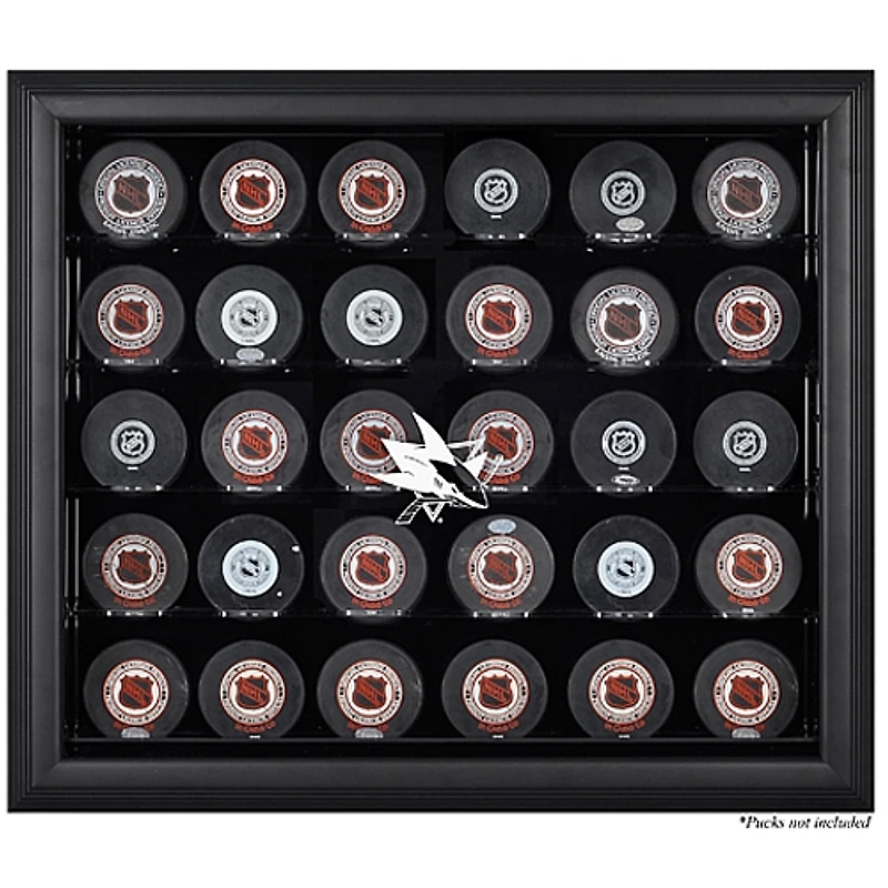 San Jose Sharks 30-Puck Display Case