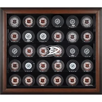 Anaheim Ducks 30-Puck Brown Display Case