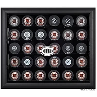 Montreal Canadiens 30-Puck Black Display Case