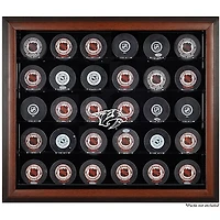 Nashville Predators 30-Puck Brown Display Case