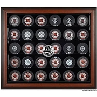 New York Islanders 30-Puck Brown Display Case