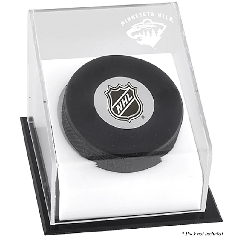 Minnesota Wild Puck Deluxe Logo Display Case
